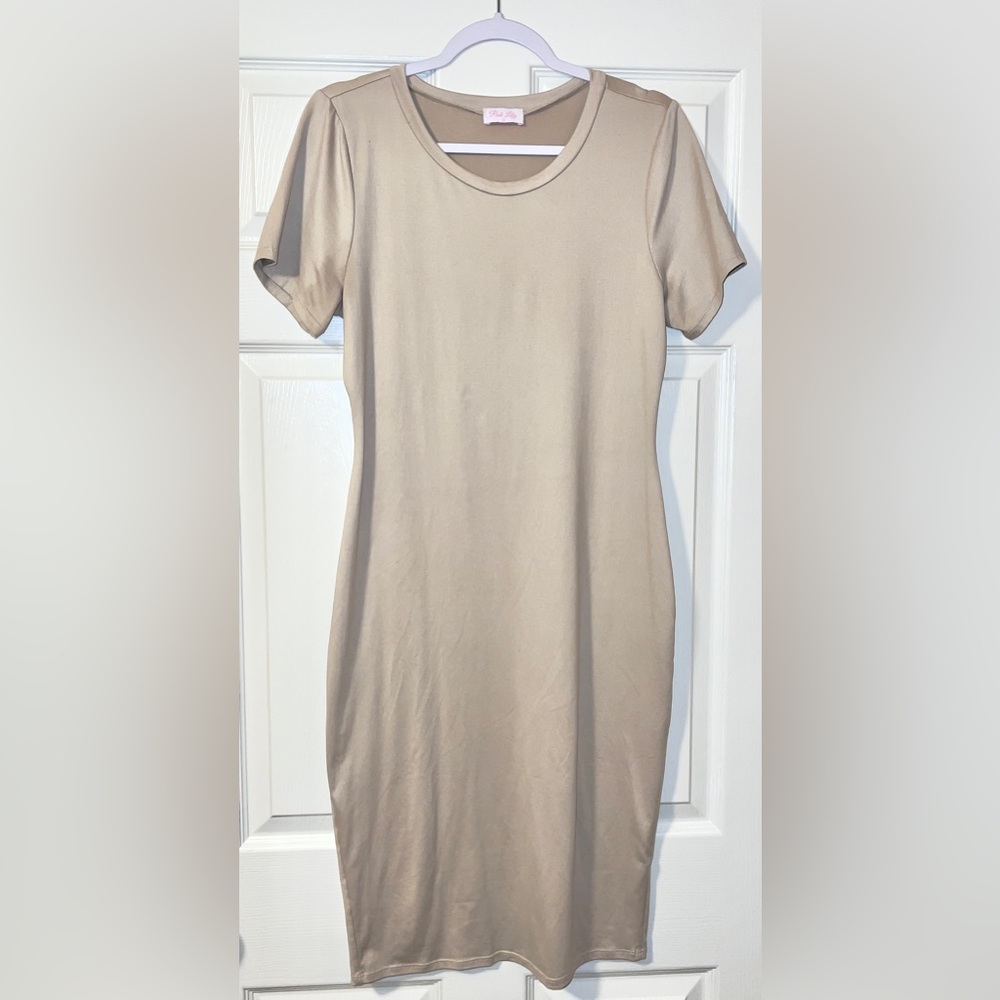 Pink Lily Midi T Shirt Dress